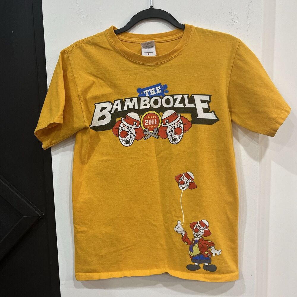 The Bamboozle Festival 2011 Clown Line Up Tee Shirt Music Size Small